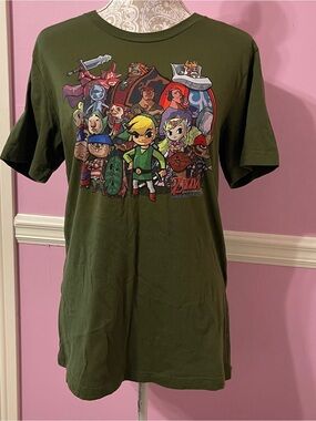 Legend of Zelda wind waker toon Link graphic t shirt top fairy ocarina of time